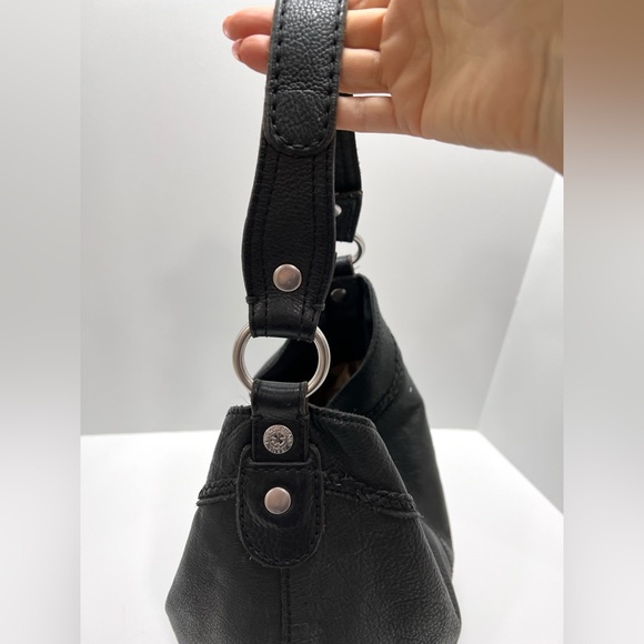 LUCKY BRAND JOSHUA TREE HOBO BAG LARGE BLACK PEBBLE LEATHER EUC - Picture 4 of 8